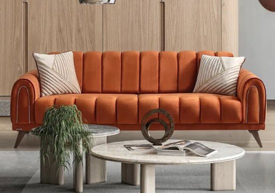Τριθέσιος καναπές με ρίγες