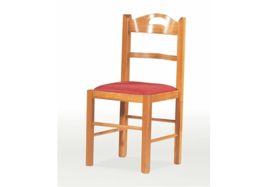 Απλή καρέκλα κουζίνας από οξιά με χειρολαβή