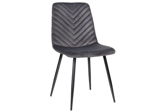 Άνετη καρέκλα από μέταλλο με special ύφασμα γκρι