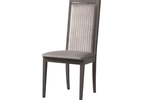 Άνετη ιταλική καρέκλα σε χρώμα ασημένιας σημύδας
