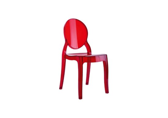 Ακρυλική καρέκλα σε χρώμα κόκκινο γυαλιστερό