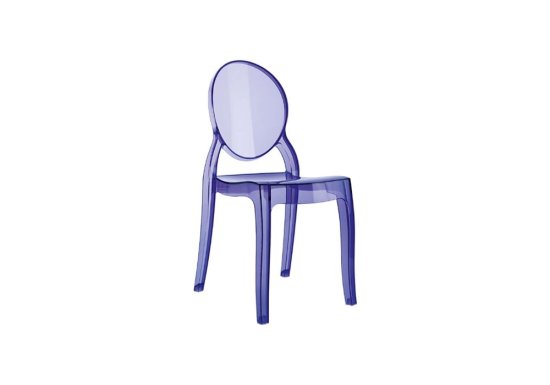Ακρυλική μοβ διάφανη καρέκλα