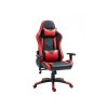 Καρέκλα gaming σε χρώματα μαύρο με κόκκινο ενσωματωμένα μαξιλάρια για το κεφάλι και την μέση