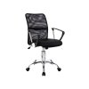 Αναπαυτική καρέκλα γραφείου σε χρώμα μαύρο και μεταλλικό σκελετό