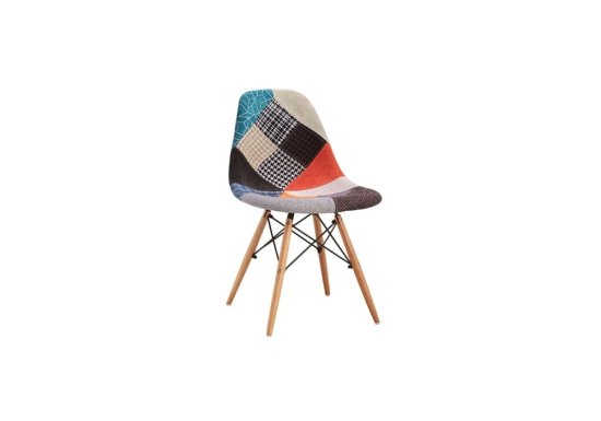 Καρέκλα υφασμάτινη με έντονα χρώματα
