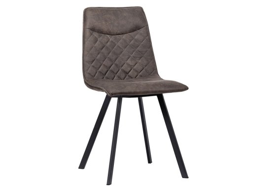 Αναπαυτική καρέκλα από μέταλλο με κάθισμα επενδεδυμένο με ειδικό ύφασμα σπεσιιαλ γκρι
