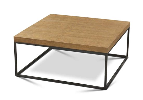 Μοντέρνο τραπέζι σαλονιού με μεταλλική βάση