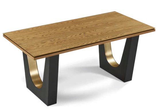 Τραπέζι μοντέρνο με χρυσή λεπτομέρεια στη βάση