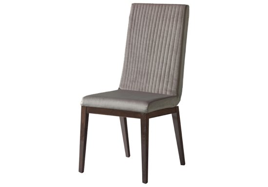 Ιταλική καρέκλα με ύφασμα Scarlet και καρυδί φινίρισμα