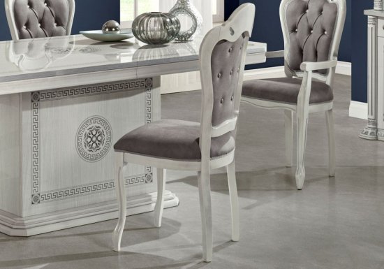 Ιταλική κλασική Καρέκλα για τραπεζαρία με ενσωμετομένους κρύσταλλους