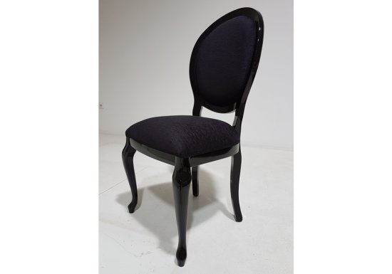 Καρέκλες τραπεζαρίας σε μαύρη απόχρωση - Σετ των 2