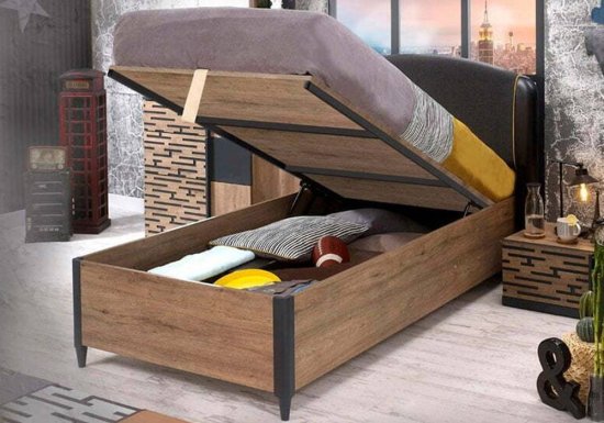 Μοντέρνο κρεβάτι ξύλινο