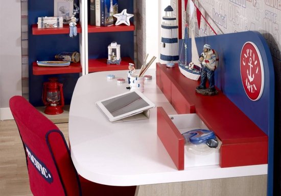 Γραφείο για παιδικό δωμάτιο με συρτάρια