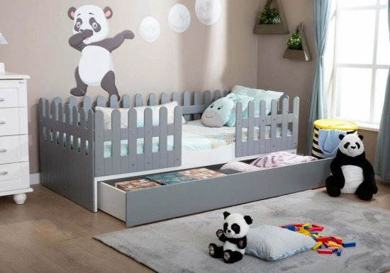 Κρεβάτι παιδικό montessori με συρτάρι