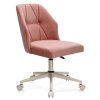 Ροζ καρέκλα γραφείου με ροδάκια