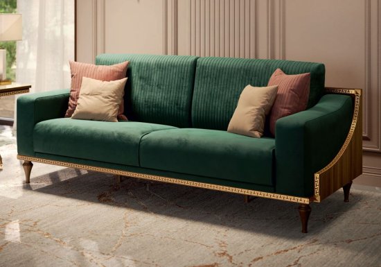 Κλασσικός πράσινος καναπές