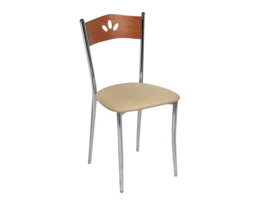 Καρέκλα απο μέταλλο και ξύλο Kouts-549-ΥΦ
