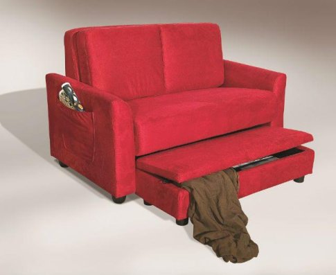 Διθέσιος καναπές με ενσωματωμένο πουφ με αποηκευτικό χώρο U-Agathon-110039