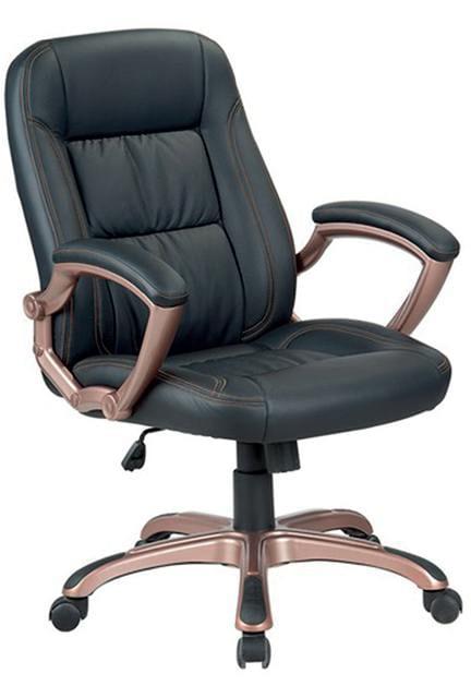 Καρέκλα γραφείου αναπαυτική με μπρονζέ βάση A-Bronze
