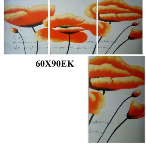 Πίνακας ζωγραφικής "Πορτοκαλί λουλούδι" Mar-15-00-13229