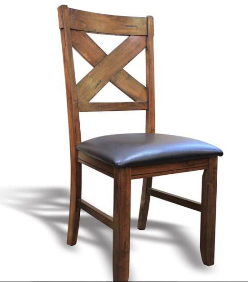 Τραπεζαρία χιαστή μασίφ με 6 καρέκλες G-122015