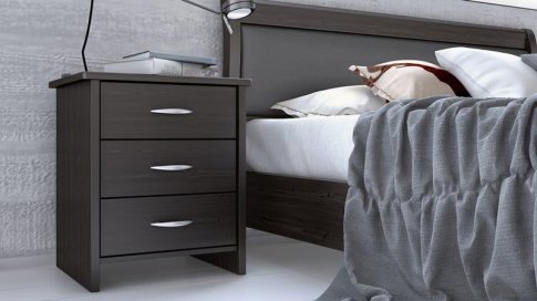 Διπλό κρεβάτι ξύλινο με Δερματίνη στο Κεφαλάρι  S-050307