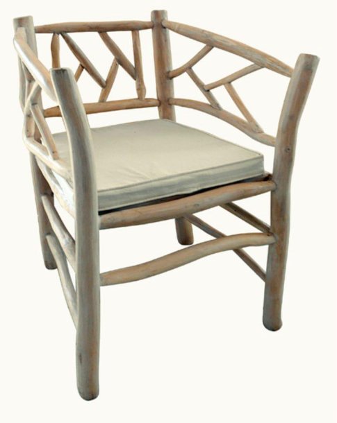 Καρέκλα Πολυθρόνα Από Μασίφ Ξύλο Teak Ε-227007