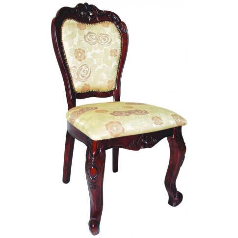 Κλασσική καρέκλα με κεντητή στόφα G-135071