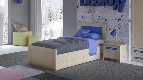 Παιδικό και εφηβικό μονό κρεβάτι S-405002