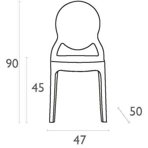 Καρέκλα Κλασικού Στυλ Από Plexiglass Z-224009