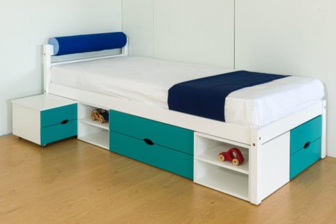 Ξύλινο Μονό Κρεβάτι Για Μικρό Δωμάτιο Sa-280032