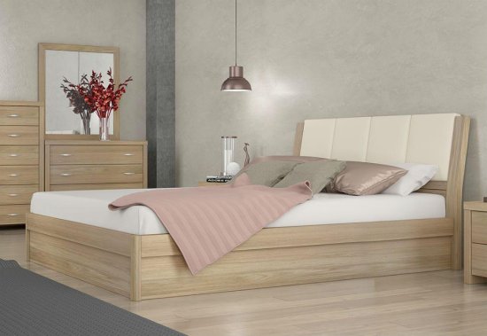 Ξύλινο Κρεβάτι-Μπαούλο Μοντέρνου Σχεδιασμού S-050449/1