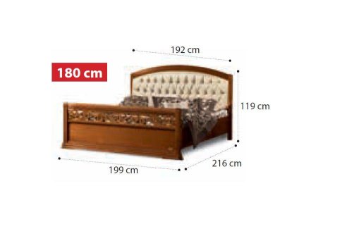 Κρεβάτι με Δερμάτινο Καπιτονέ Κεφαλάρι CG-050465