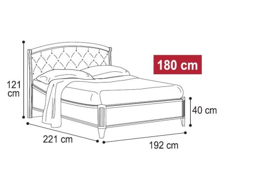 Κρεβάτι με Μπεζ Δέρμα σε Καρυδί Απόχρωση CG-050474