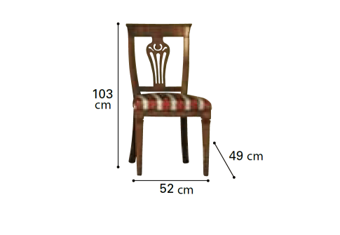 Καρέκλα Τραπεζαρίας Με Καμπυλωτή Πλάτη CG-135110