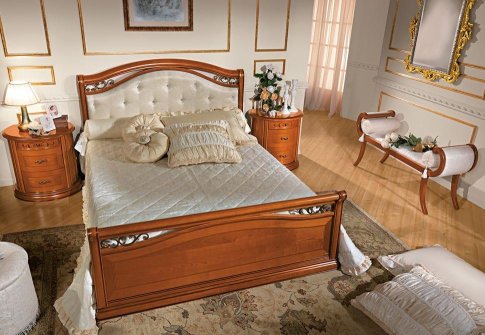 Κρεβάτι με Με Swarovski σε Δέρμα ή Ύφασμα  CG-050479