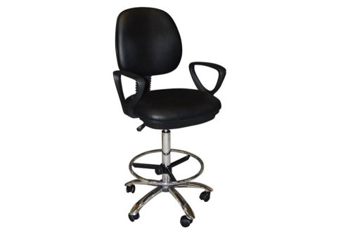 Υπερυψωμένη Καρέκλα Σχεδιαστηρίου σε Μαύρο Χρώμα ΒΒ-080308