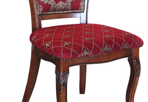 Κόκκινη Κλασσική Καρέκλα με Σκαλίσματα G-135120