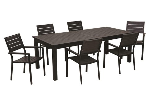Τραπέζι Εξωτερικού Χώρου σε Απόλυτο Μαύρο AG-220456