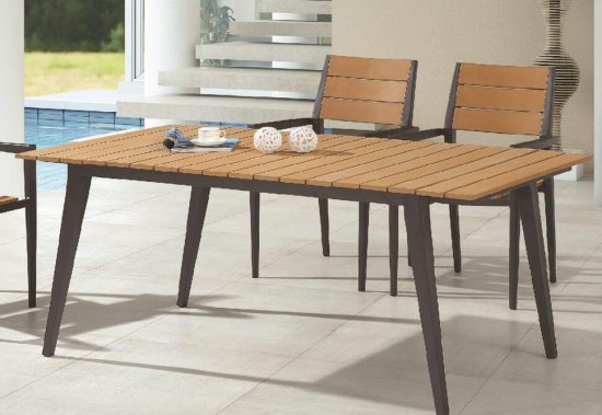 Τραπέζι Εξωτερικού Χώρου από Αλουμίνιο και Επιφάνεια Polywood AG-220449