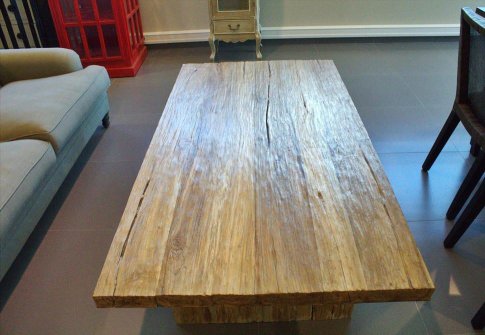 Μακρόστενο χωριάτικο τραπέζι σαλονιού μασίφ J-146519