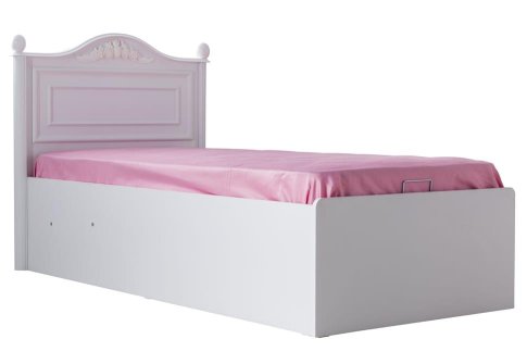 Ρομαντικό Vintage Μονό Κρεβάτι με Αποθηκευτικό Χώρο Bella