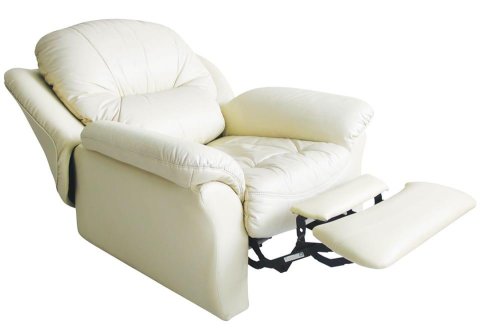 Πολυθρόνα Relax με Ανάκλιση σε Λευκό ή Μαύρο G-123578
