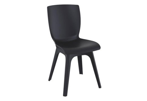 Κομψή Καρέκλα για Κάθε Χώρο σε Μαύρο Χρώμα Ζ-222060