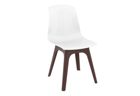 Μοντέρνα Καρέκλα από Πολυπροπυλένιο σε Λευκό Χρώμα Ζ-222059