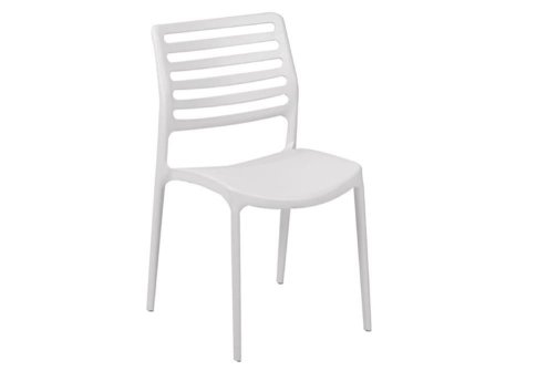 Καρέκλα με Ραβδωτή Πλάτη σε Γκρι Χρώμα Z-222067