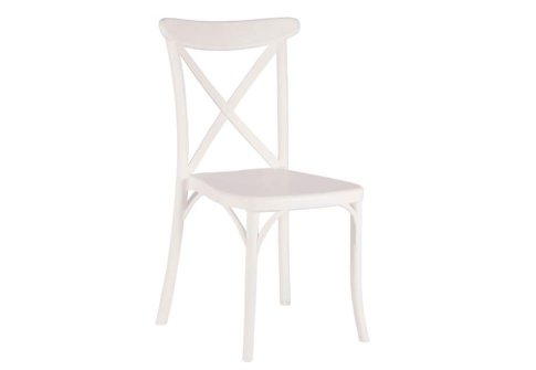 Καρέκλα από Πολυπροπυλένιο με Χιαστί Σχέδιο σε Μόκα Χρώμα 222070