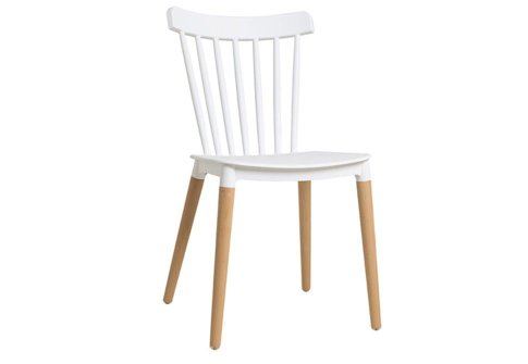 Καρέκλα από Πολυπροπυλένιο και Πόδια από Ξύλο Οξιάς V-135151