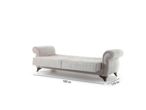 Υφασμάτινος Καναπές Κρεβάτι με Αποθηκευτικό Χώρο  Φ-105045