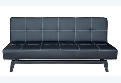 Καναπές Κρεβάτι με Επένδυση από Δερματίνη σε Λευκό Χρώμα 105038